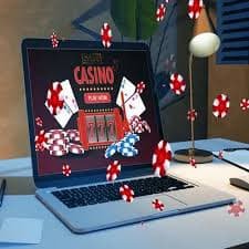 Tampilan slot Sweet Bonanza dan live dealer baccarat di aplikasi pion togel
